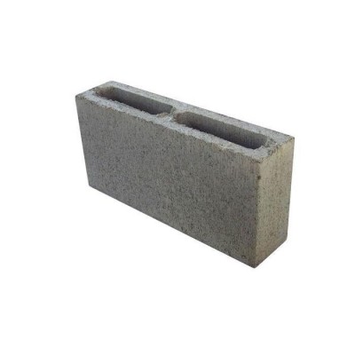 Bloco De Cimento / Concreto Estrutural Aparente Vazado 09X19X39 cm