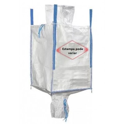 Saco Big Bag c/ Válvula p/ Ensacar Entulho Resistente 1000kg 1,10m