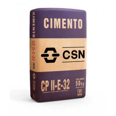 Cimento CPII E-32 50kg CSN - CP2 é o melhor cimento p/ obra residencial