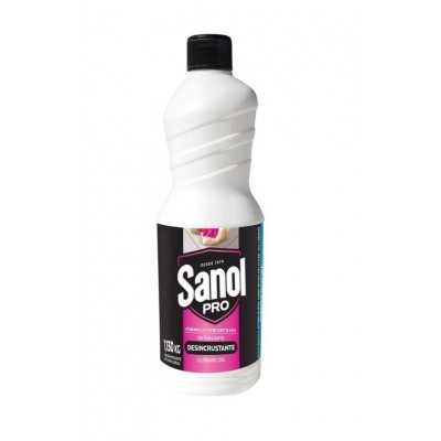 Detergente Desincrustante Clorado Gel 1L Sanol Pro