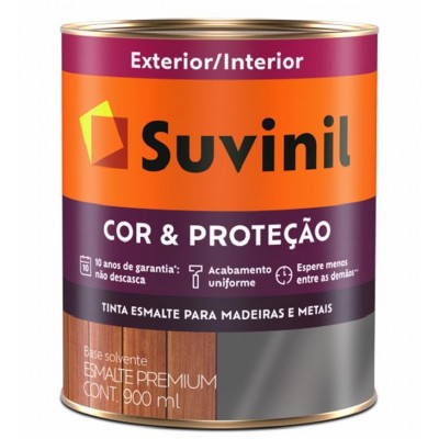 Esmalte Sintético Premium Cor e Proteção Fosco Preto 0,9L Suvinil