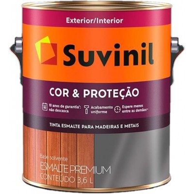 Esmalte Sintético Premium Cor e Proteção Fosco Preto 3,6L Suvinil