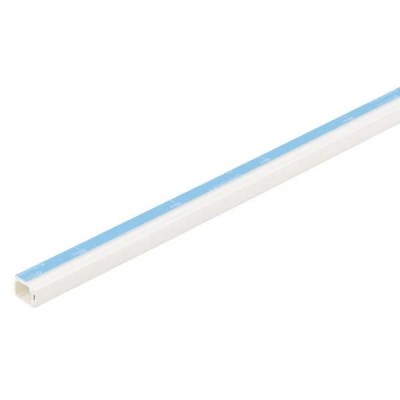 Canaleta Sistema X 10mmx10mm 2m Branca s/ Divisória e c/ Adesivo Alumbra
