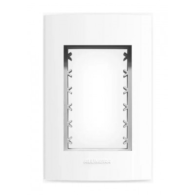 Placa 4x2 c/ Suporte 3 Postos Branco 85002 Inova Pro Alumbra