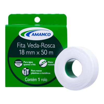 Fita Veda Rosca 18mm x 50m Amanco