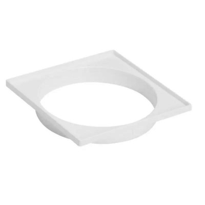 Porta Grelha Quadrada Branca p/ Grelha Quadrada 10cm Amanco