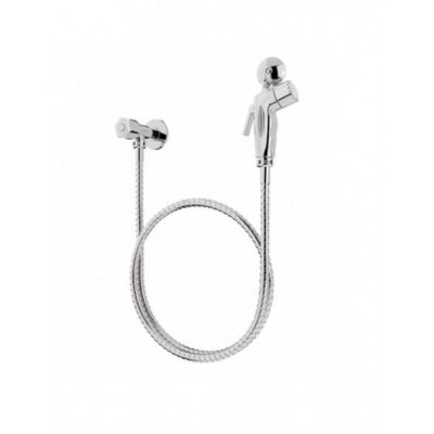 Ducha Higiênica Cromada C/ Registro 1/4 Volta 1,20mt Blukit