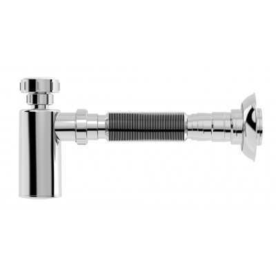 Sifão Copo Extensivo Universal Cromado p/ Lavatório e Tanque Blukit