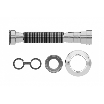 Sifão Tubo Extensivo Universal 72cm Cromado c/ Canopla Blukit