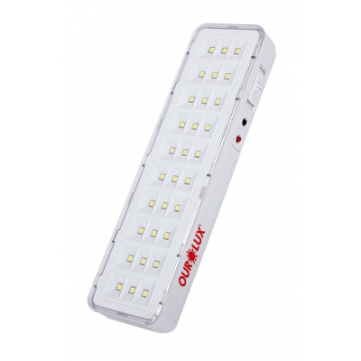 Luminária de Emergência 30 LEDs 2W Bivolt 6500K Ourolux