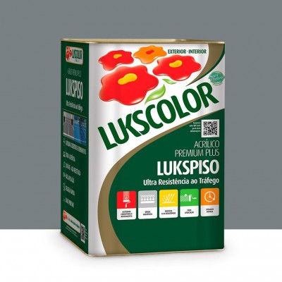 Tinta p/ Piso Acrílico Premium Plus Lukspiso Cinza 18L Lukscolor