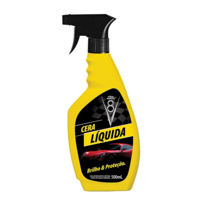 Cera Líquida Automotiva c/ Gatilho 500ml V8 Sanol