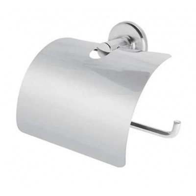 Papeleira Porta Papel Higiênico c/ Tampa Aço Inox Faetto Hidrolar