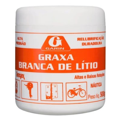 Graxa Branca de Lítio Náutica 500g Garin