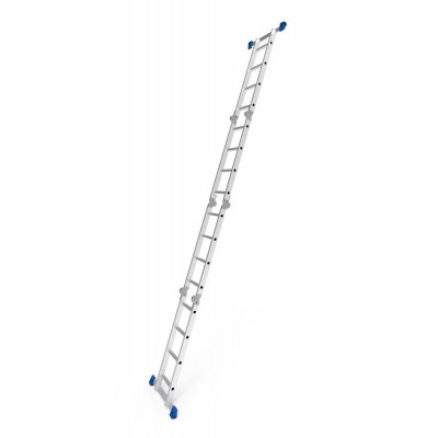 Escada Multifuncional de Alumínio Profissional 4 x 4 16 Degraus MOR