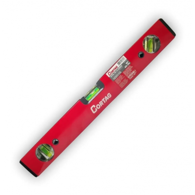 Nível de Alumínio 16" 40cm c/ 3 Bolhas 60239 Cortag