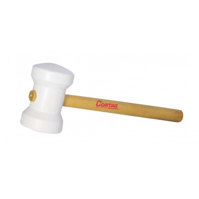 Martelo de Borracha Branco 60mm Cortag