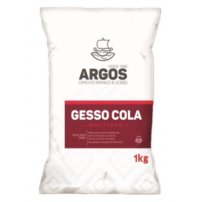 Gesso Cola em Pó Multiuso 1kg Argos