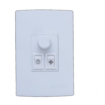 Controle De Ventilador E Lâmpada de Embutir 4x2 Qualitronix