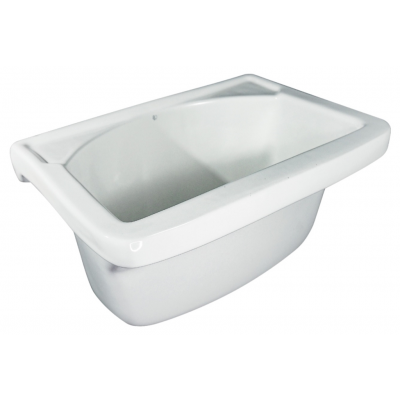 Tanque 22 Litros Louça Branco Esmaltado Linha Obidus Luzarte