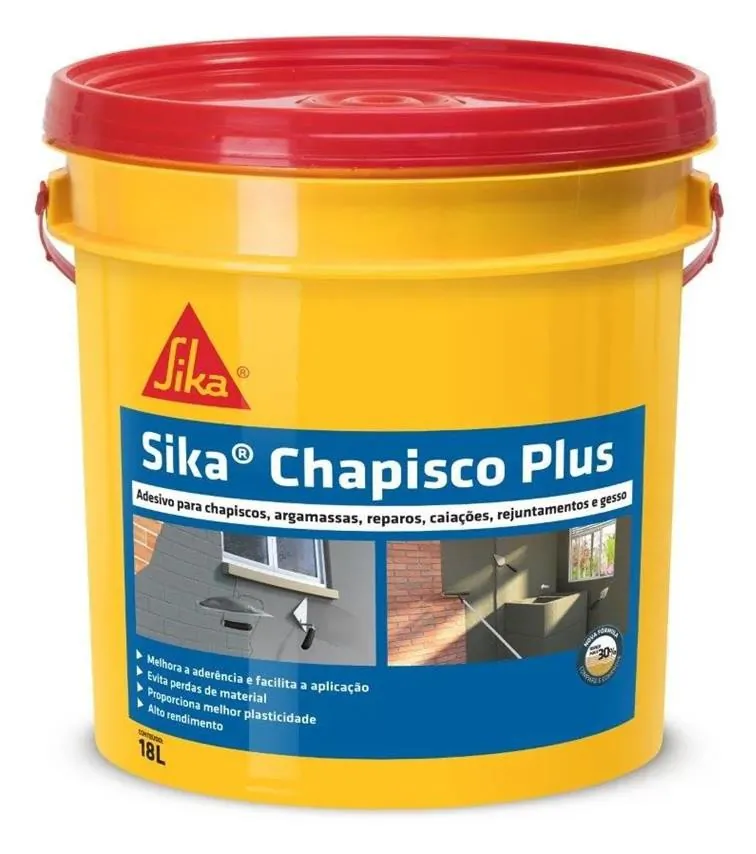 Aditivo Adesivo p/ Chapisco e Argamassa Chapisco Plus 18L Sika