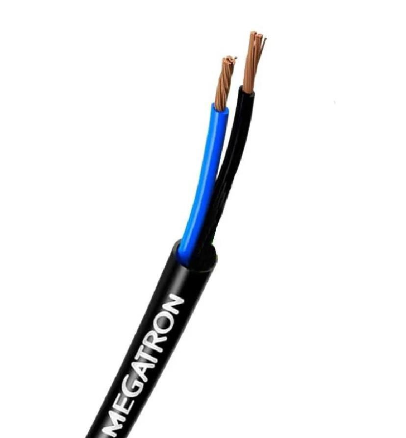 Fio Cabo PP Flexível Redondo 2x1,5mm2 500V por Metro Megatron