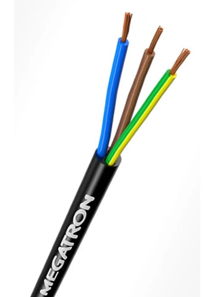 Fio Cabo PP Flexível Redondo 3x4,0mm2 500V por Metro Megatron