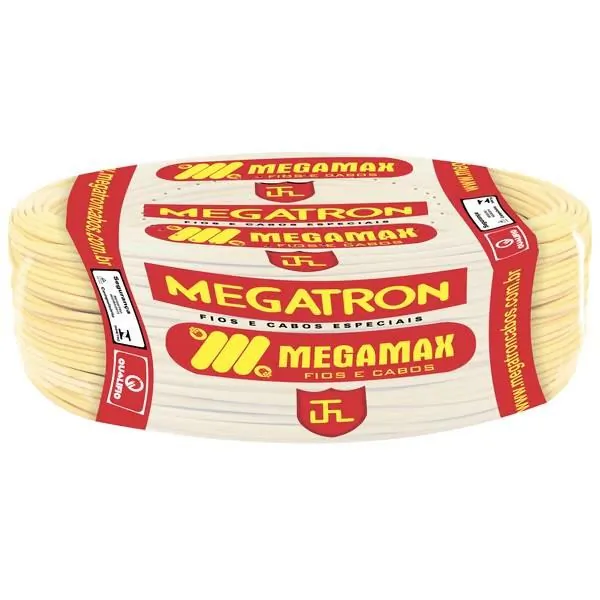 Fio Cabo Flexível 1,5mm2 750V Amarelo Rolo C/100M Megatron