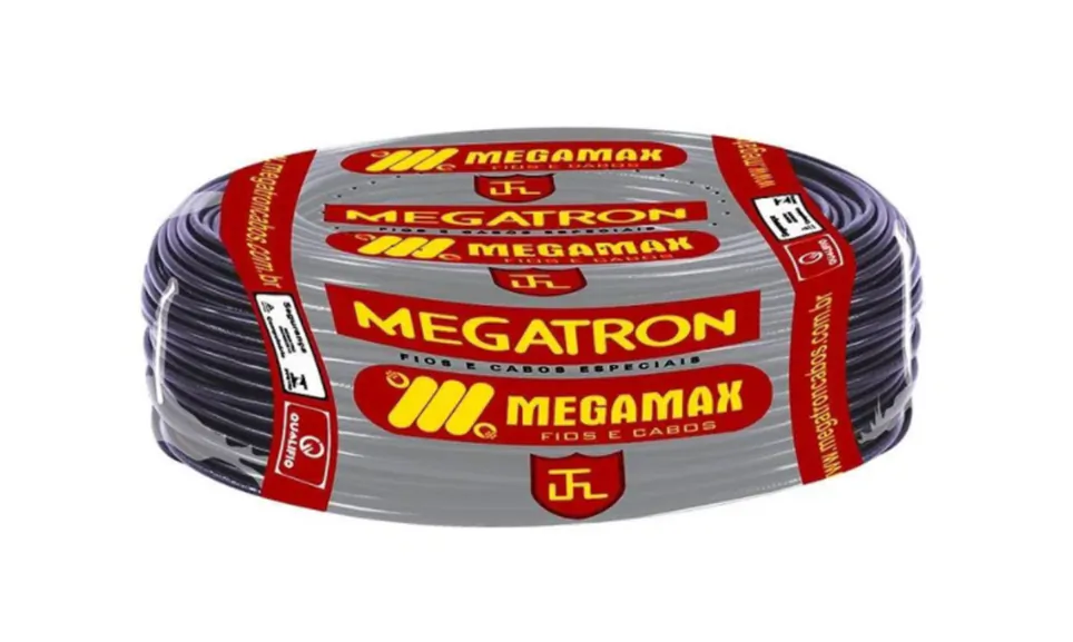 Fio Cabo Flexível 1,5mm2 750V Preto Rolo C/100M Megatron