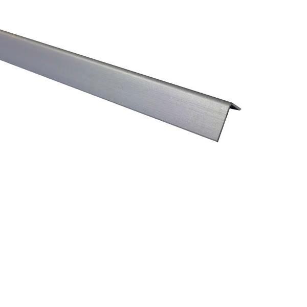 Cantoneira Tipo L Sobrepor p/ Parede Alumínio Polido 3m x1/2"(1,27cm)