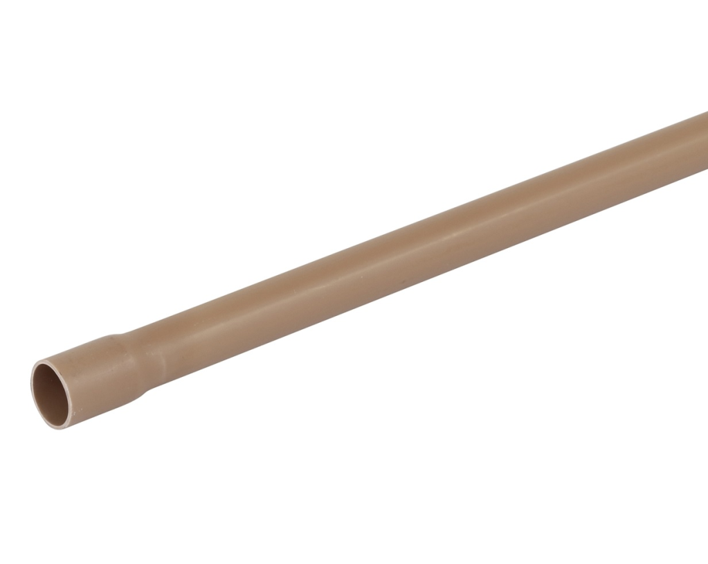 Cano Tubo PVC Soldável Marrom P/ Água Fria 3/4" 25mm C/ 6m Amanco