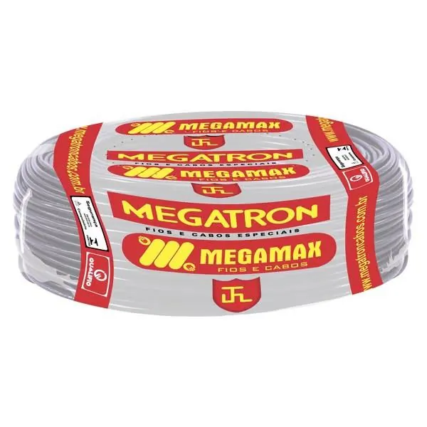 Fio Cabo Flexível 4mm2 750V Preto Rolo C/100M Megatron