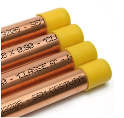Tubo Cobre Classe A p/ Gás 15mm 1/2" 1m Eluma