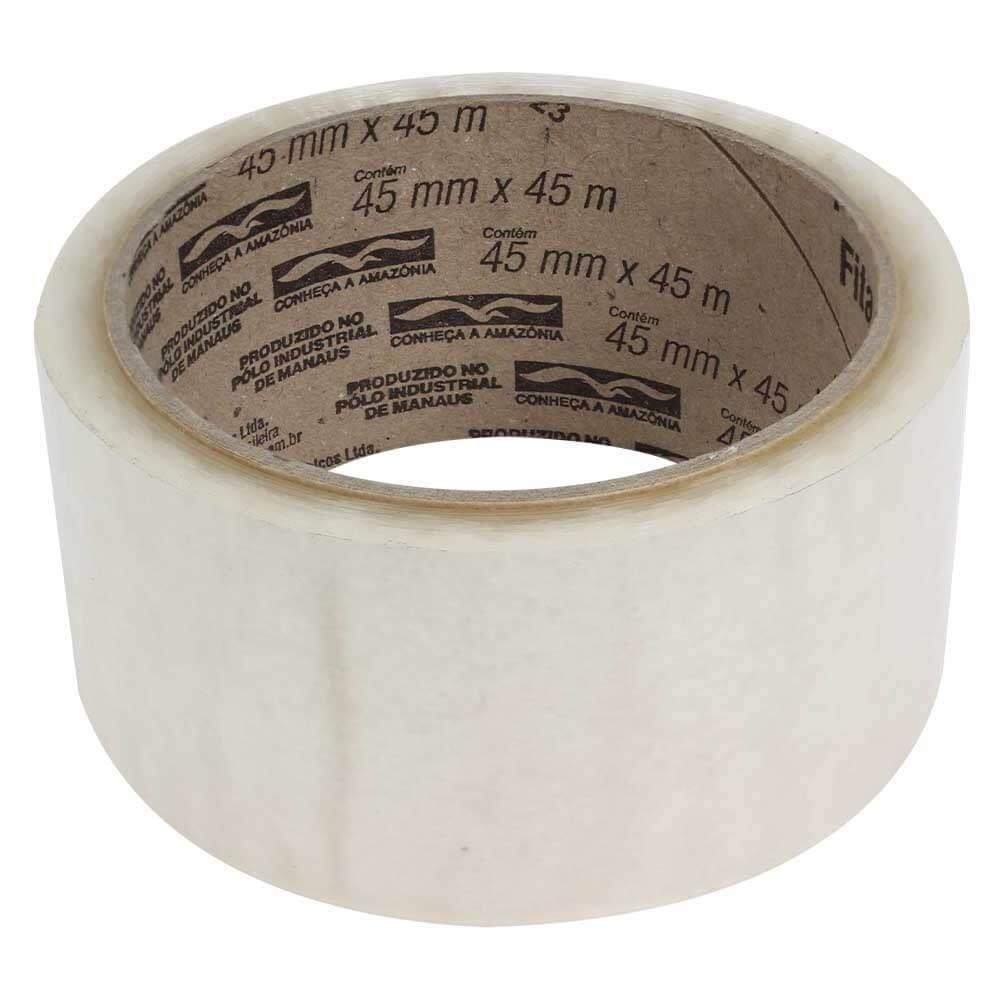 Fita Adesiva Forte Transparente p/ Embalagem 45mm x 45m 3M