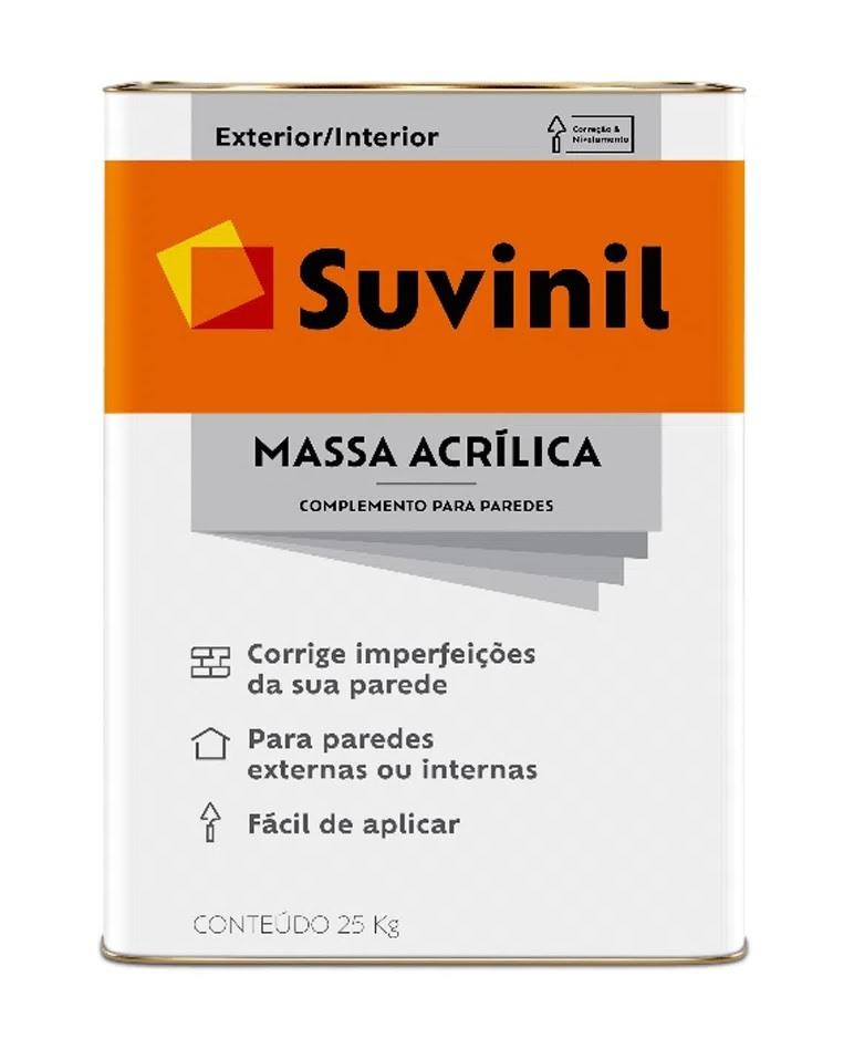 Massa Acrílica Branca Lata 25kg Suvinil