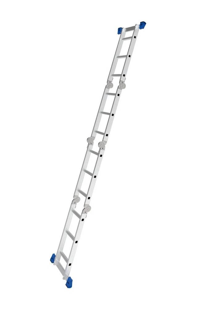 Escada Multifuncional de Alumínio Profissional 4x3 12 Degraus MOR