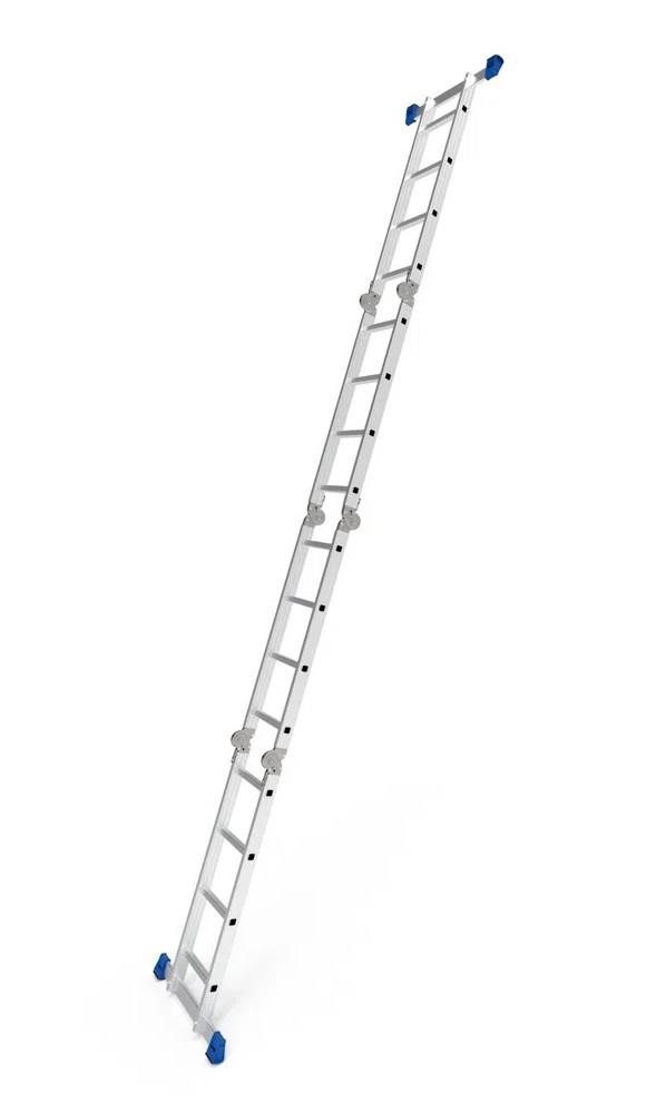 Escada Multifuncional de Alumínio Profissional 4 x 4 16 Degraus MOR