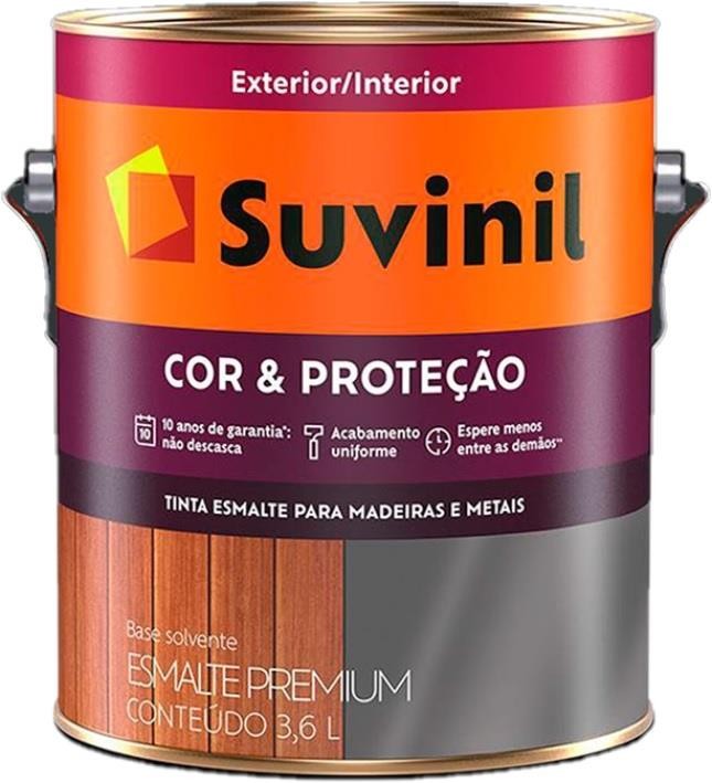 Esmalte Sintético Premium Cor e Proteção Fosco Preto 3,6L Suvinil