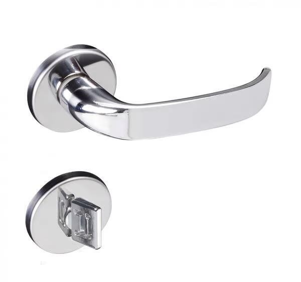 Fechadura P/ Porta de Banheiro Cromada 40mm Roseta ZM Magnum Pado