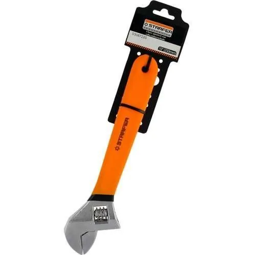 Chave Inglesa Ajustável 10" c/ Cabo Emborrachado Starfer