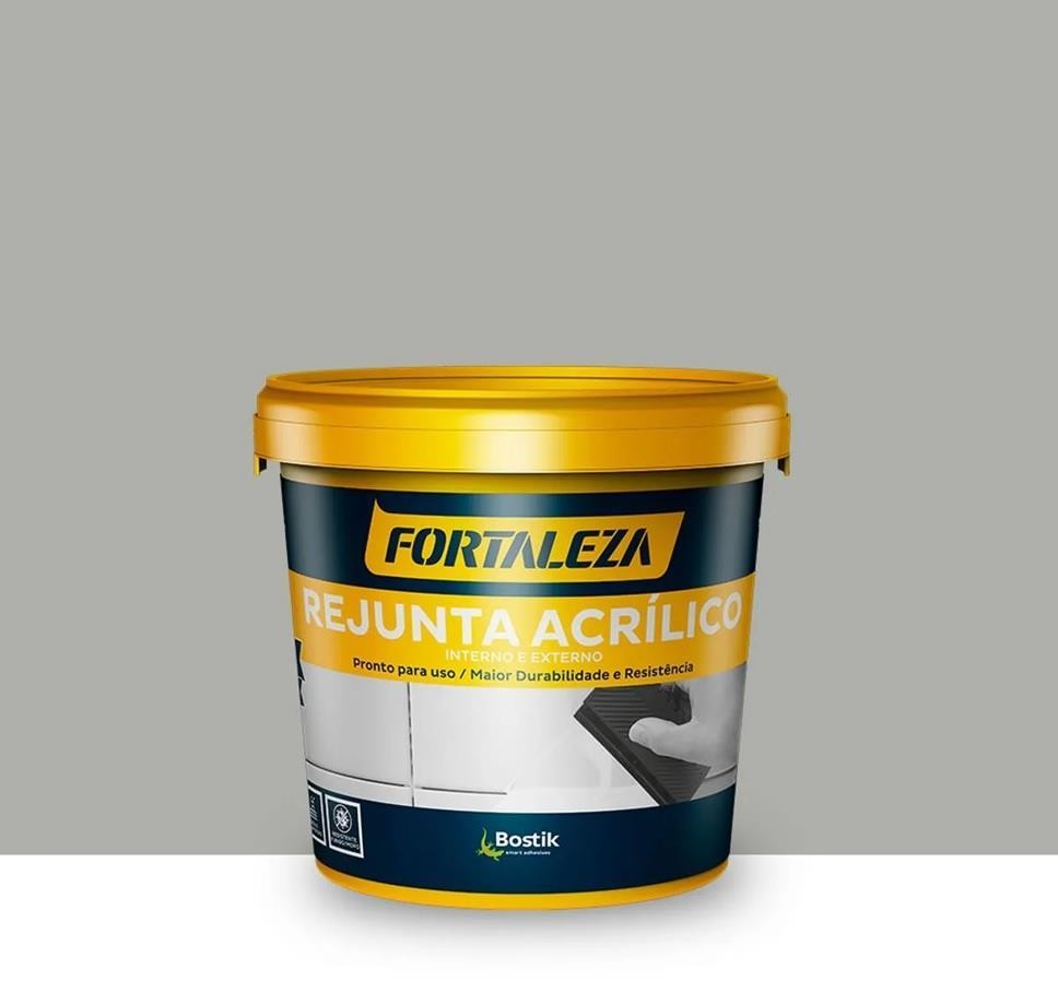 Rejunte Acrílico Premium Cinza 1kg Fortaleza Bostik