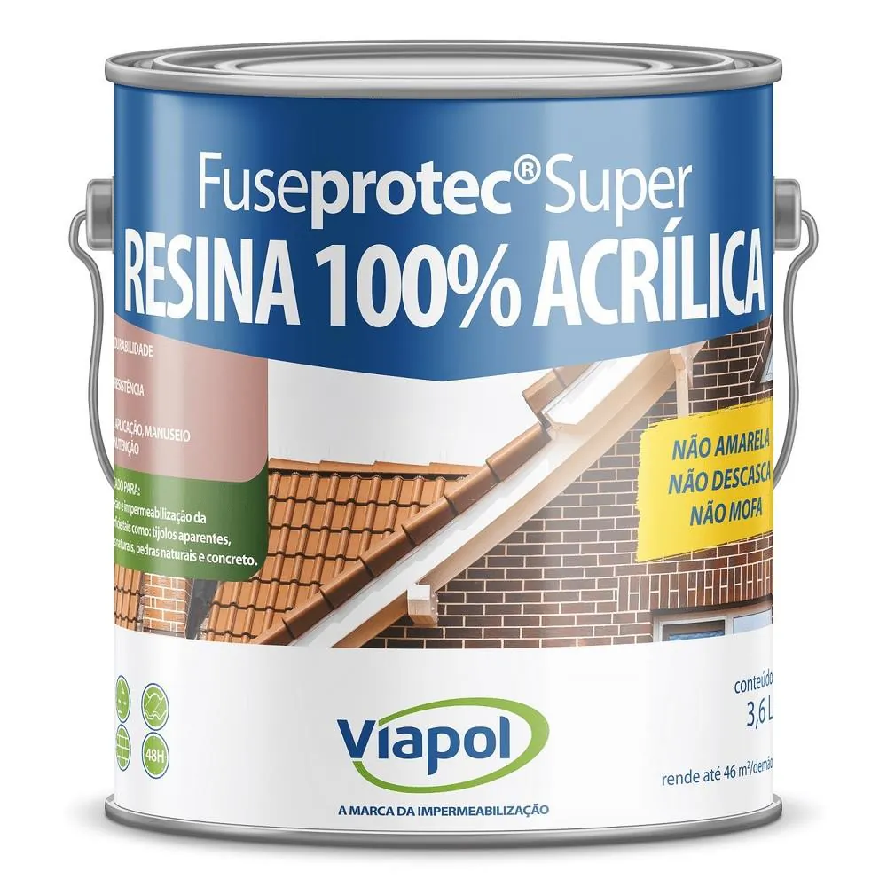 Resina Acrílica Fuseprotec Super Fosca 3,6L Viapol