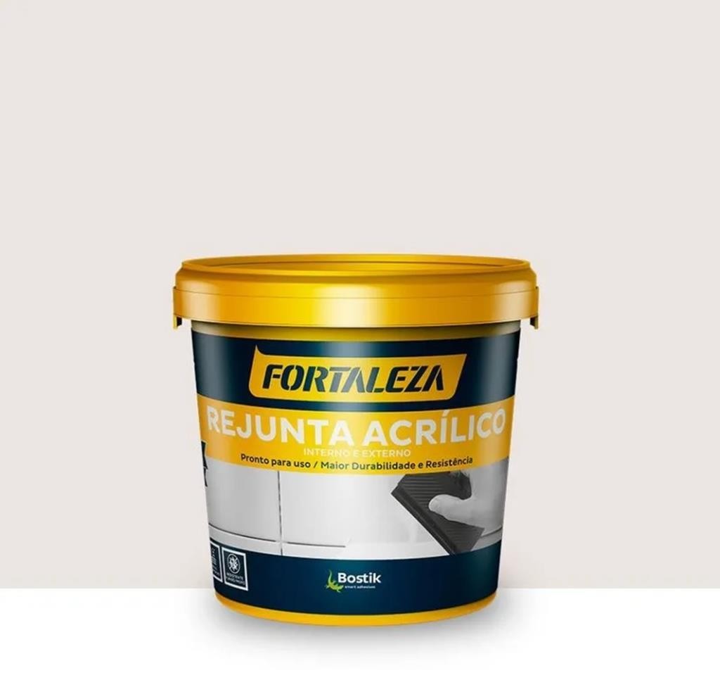 Rejunte Acrílico Premium Cinza Platina 1kg Fortaleza Bostik