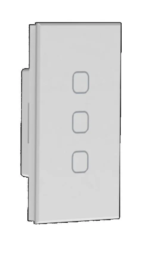 Interruptor Touch Easy Light c/ 3 Canais / 3 Cenários Branco Tholz