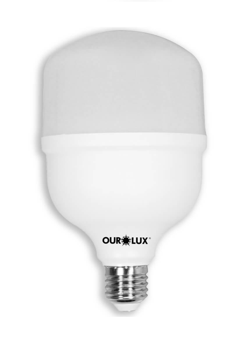 Lâmpada Super LED Alta Potência 30W Bivolt Branco Frio 6500K Ourolux
