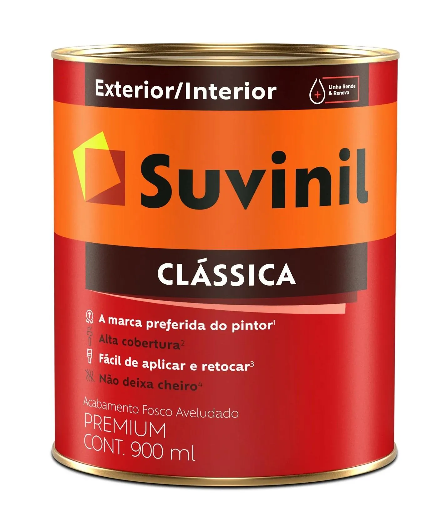 Tinta Látex PVA Clássica Maxx Premium Branco Neve Fosco 0,9L Suvinil
