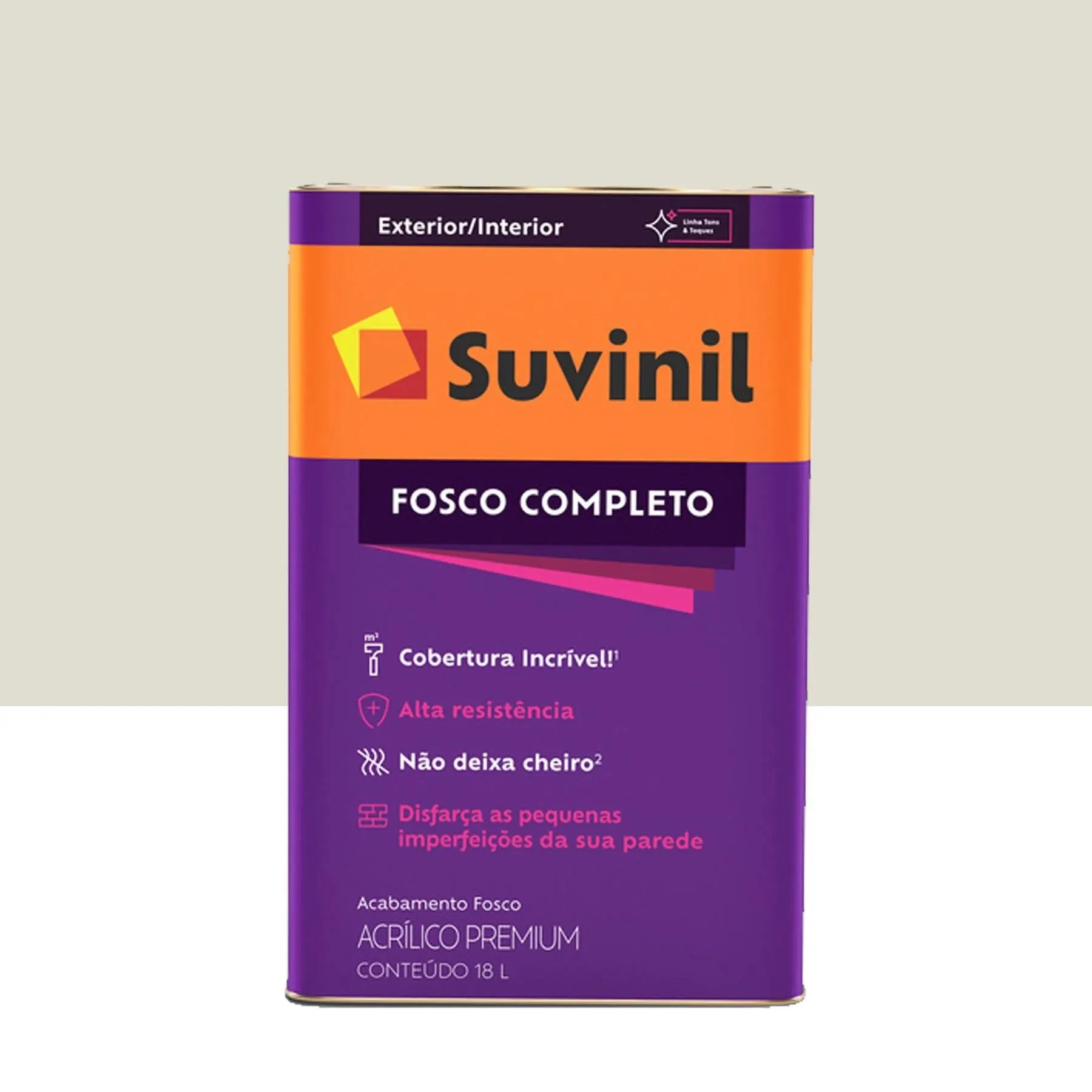 Tinta Acrílica Fosco Completo Premium Gelo Fosco 18L Suvinil