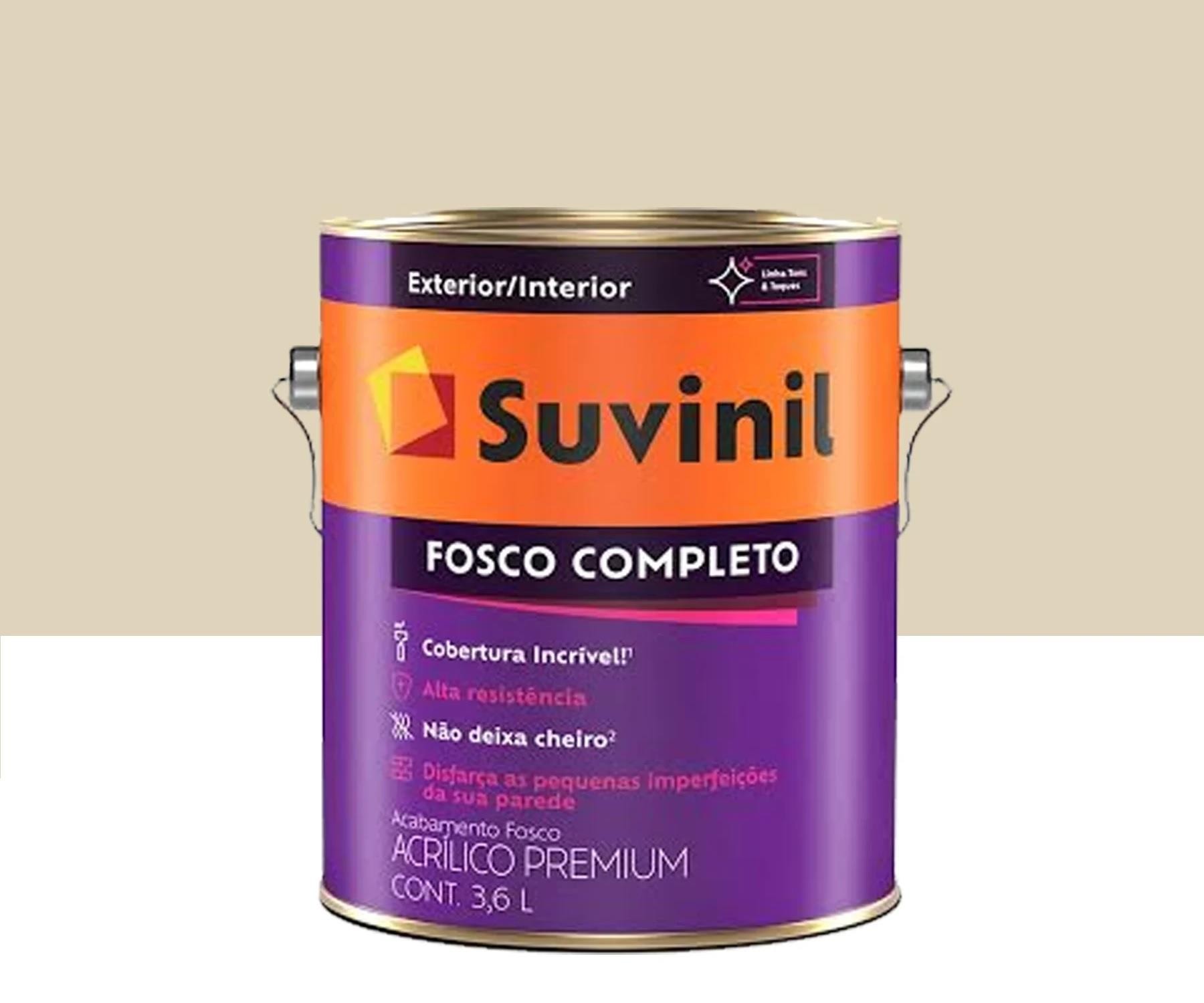 Tinta Acrílica Fosco Completo Premium Palha Fosco 3,6L Suvinil