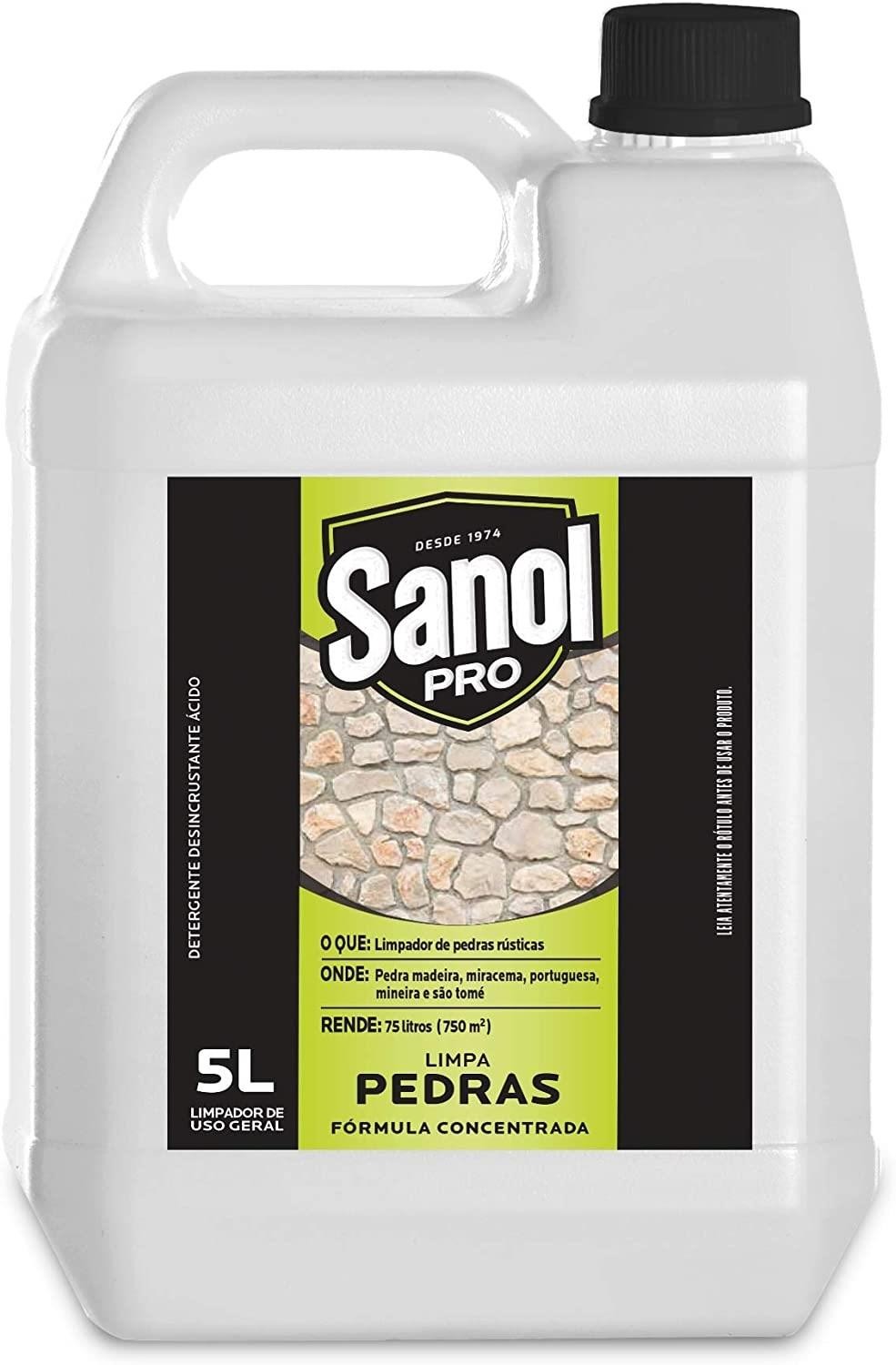 Limpa Pedras Concentrado 5L Sanol Pró