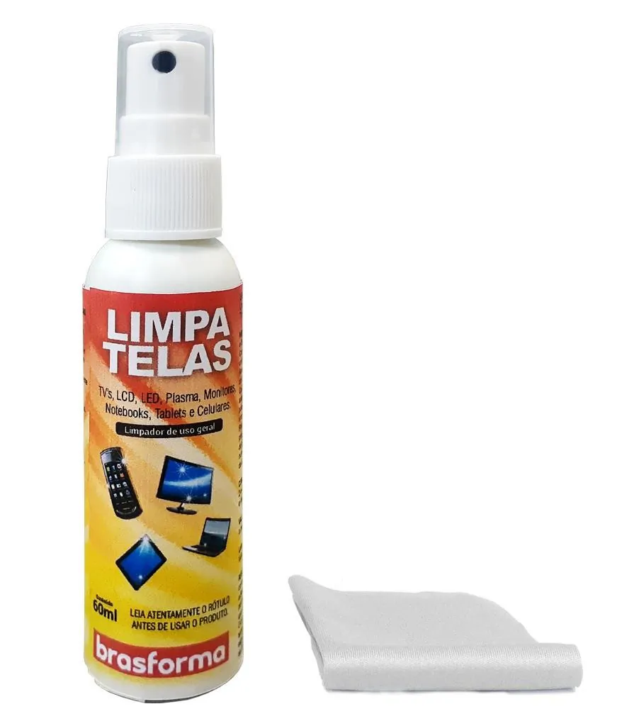 Kit Limpa Telas c/ Flanela 60ml Brasforma